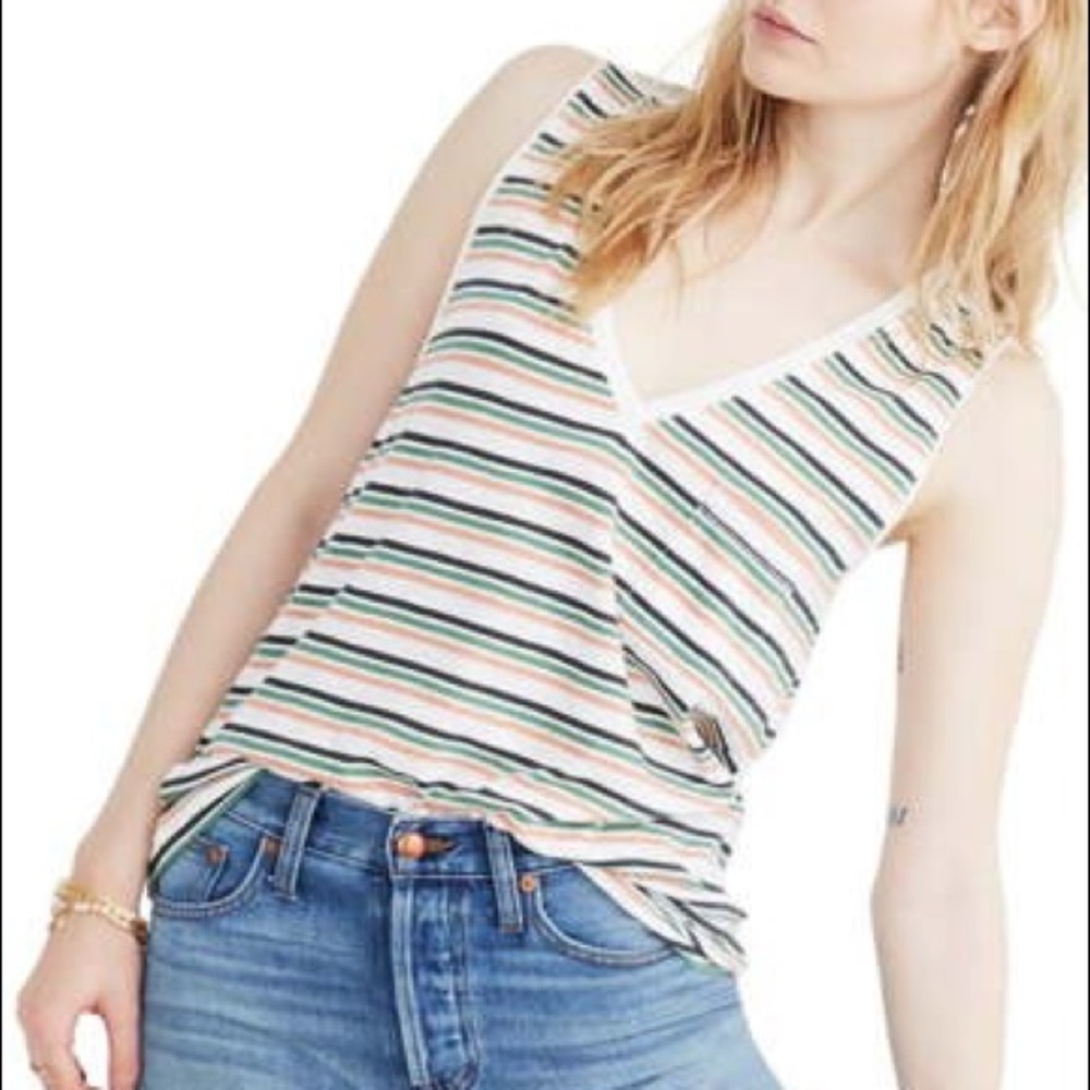 NWT Madewell Cotton Striped short sleeve t-shirt